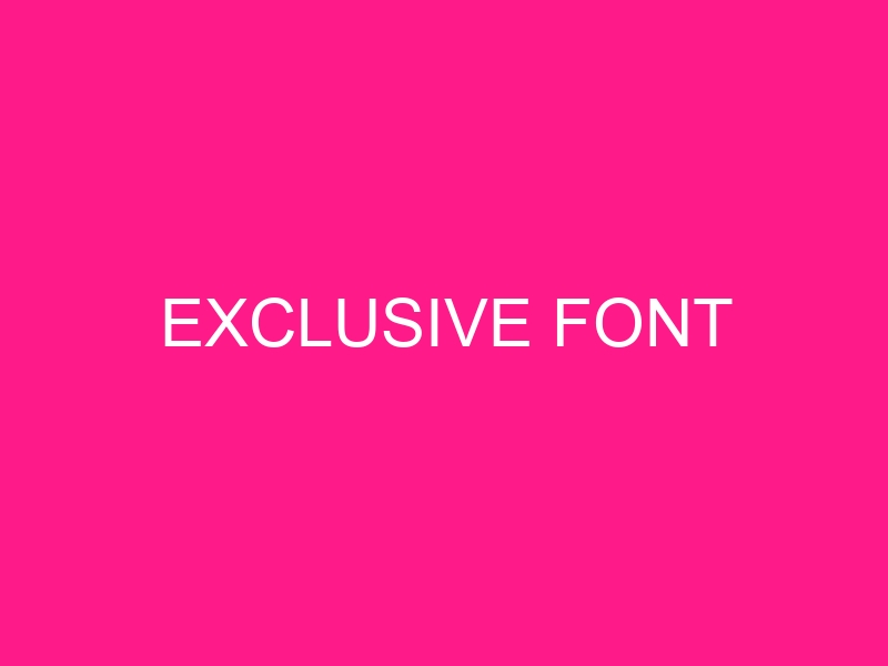 exclusive-font-2